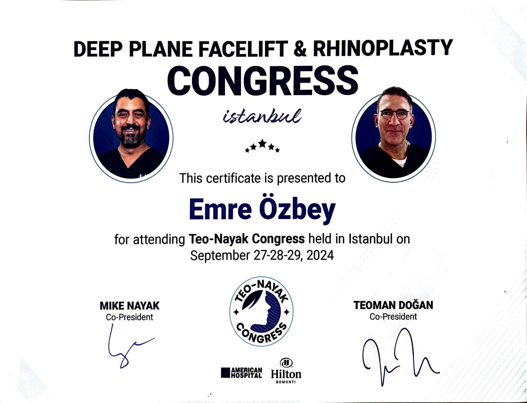Deep Plane Facelift & Rhinoplasty Kongresi
